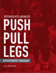 PUSH PULL LEGS HYPERTROPHY PROGRAM