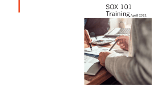 SOX 101 Training 2021