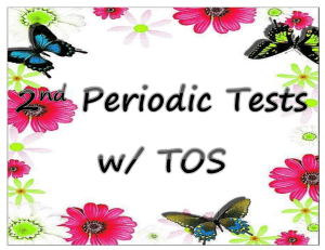 2nd Periodic Tests