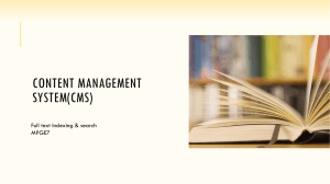 Content management system(Cms)