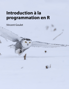 Goulet introduction programmation R