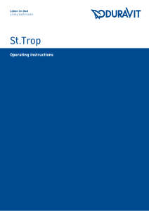 St Trop- Operating Instruction