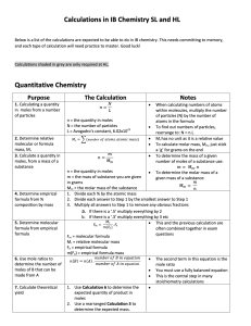 Calculations-for-IB-Chemistry