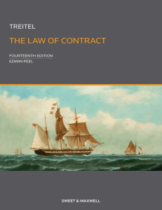 (Contract Law) Edwin Peel - Treitel The Law of Contract-Sweet & Maxwell Ltd (2015)