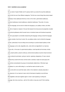 Unit 1.Synthetic versus analytical - transcript