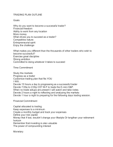 Trading Plan Outline