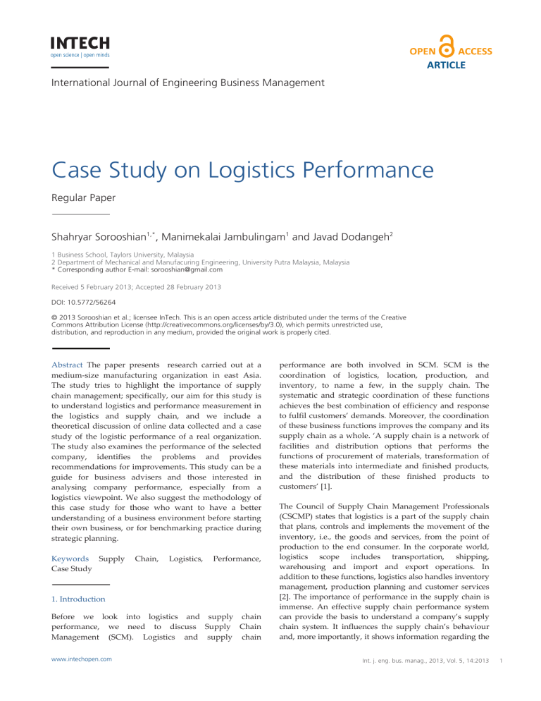 total quality logistics case study