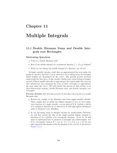 Multiple Integrals (1)