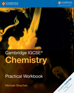 cambridge igcse chemistry practical workbook