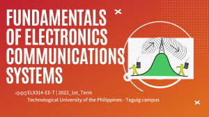 COMS LECTURE 7