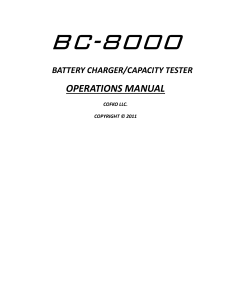 BC8000 manual