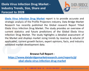 Ebola Virus Infection Drug Market Detailed Research Report Business Growth Opportunities and Forecasts up to 2028
