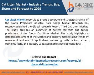 Cat Litter Market Size, Future Demand, Competitive Analysis ,Developing Trends, Region Forecast To 2029