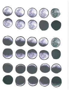 Moons for phase calendar