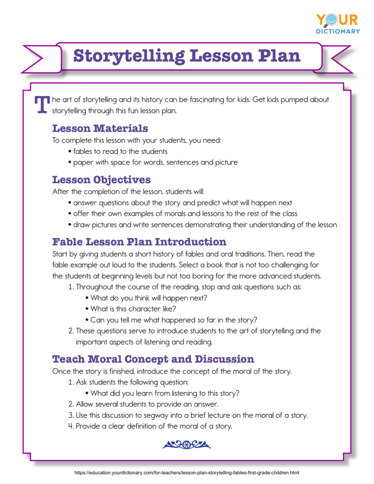storytelling assignment ideas