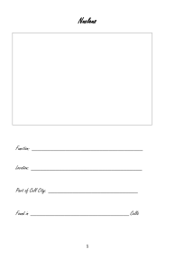 Cell Booklet Template