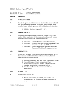 3 Part Specification - Dugouts