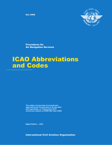 3298 ICAO Abbreviations and Codes