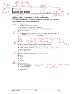 QUIZ CH 14-1 AnswerKey