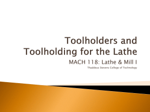 Toolholders and Toolholding for the Lathe
