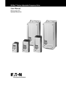 M-Max Adjustable Frequency Drive User Manual