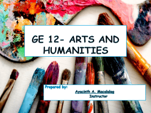 MODULE 1 arts and humanities-ppt
