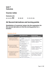 Unit 7 outcome A4 - Course notes  (1)