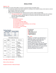 Aviation Regulations & Information: FAR 91.175, Aerodynamics, Systems