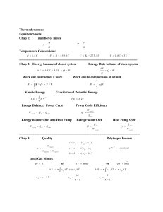 Equation Sheets