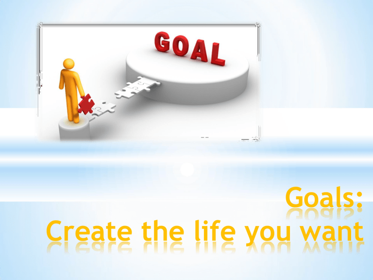 goal setting presentation for high school students