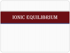 ionicequilibrium