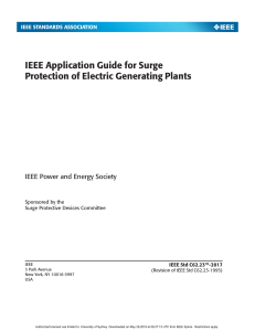 IEEE Surge Protection Guide for Electric Generating Plants