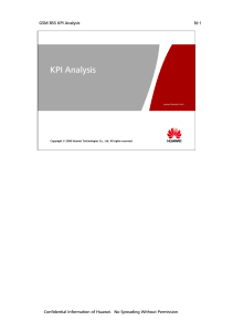 GSM BSS KPI Analysis KPI Analysis Huawei