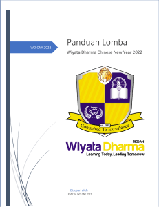 Panduan Lomba Wiyata Dharma Chinese New Year 2022