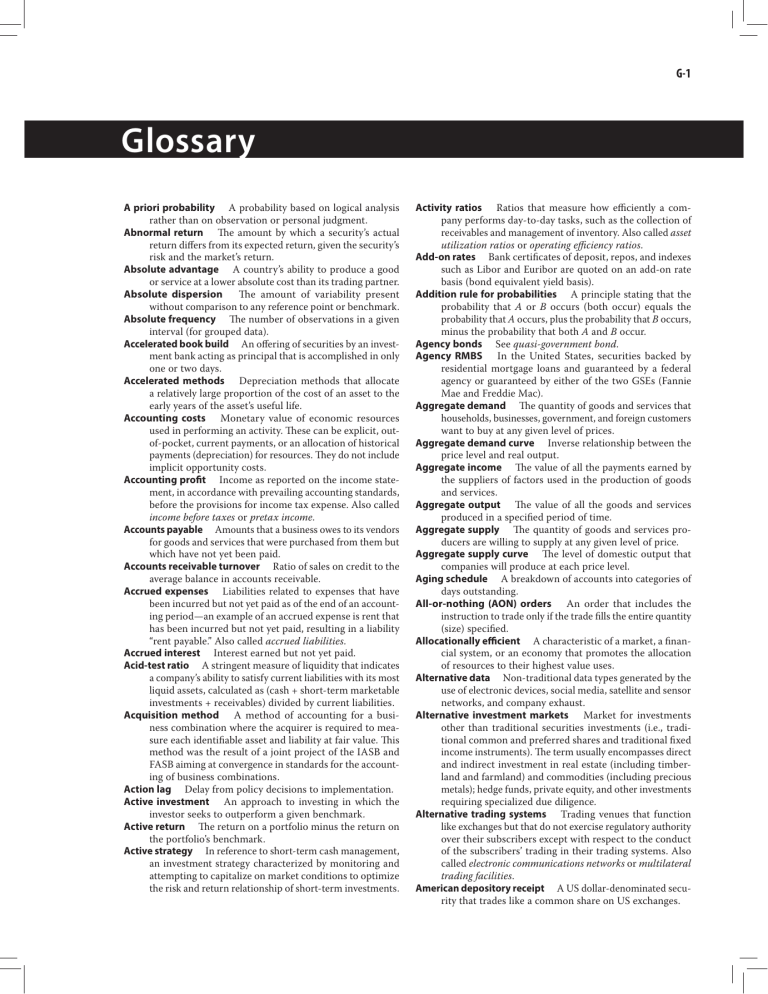 glossary