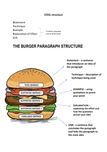 STEEL structure burger