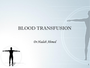 blood transfusion dr hadab 