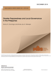 Disaster Preparedness and Local Government in the philippines