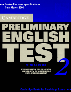 pdfcoffee.com cambridge-preliminary-english-test-2-book-pdf-free