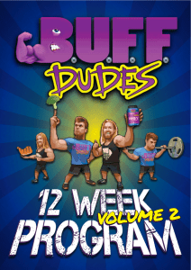 Buff Dudes - 12 Week Home & Gym Program (Volume 2)