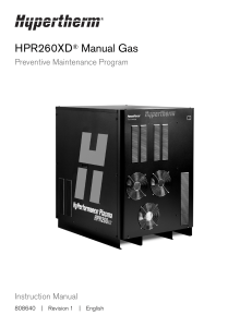 HPR 260XD manual 