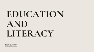 Education and Literacy Presentation