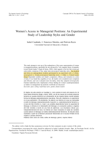Womens  Access to Managerial Positions