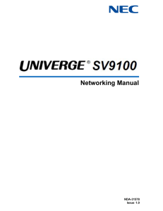 SV9100-Networking-Manual