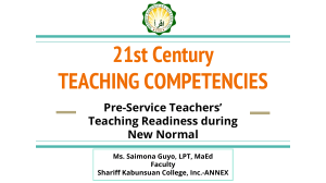 21st Century  TEACHING COMPETENCIES