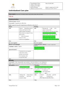 Care Plan tamplate