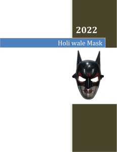 Holi wale mask