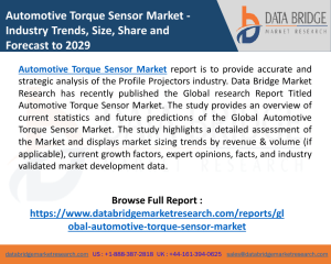 Automotive Torque Sensor Market Update and Manufacturing Companies- ABB, Crane Electronics Ltd, Futek Advanced Sensor Technology