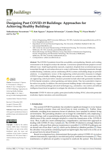 Post-COVID Building Design for Health: Engineering & Tech