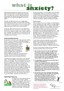 Anxiety Information Sheet - 01 - What is Anxiety